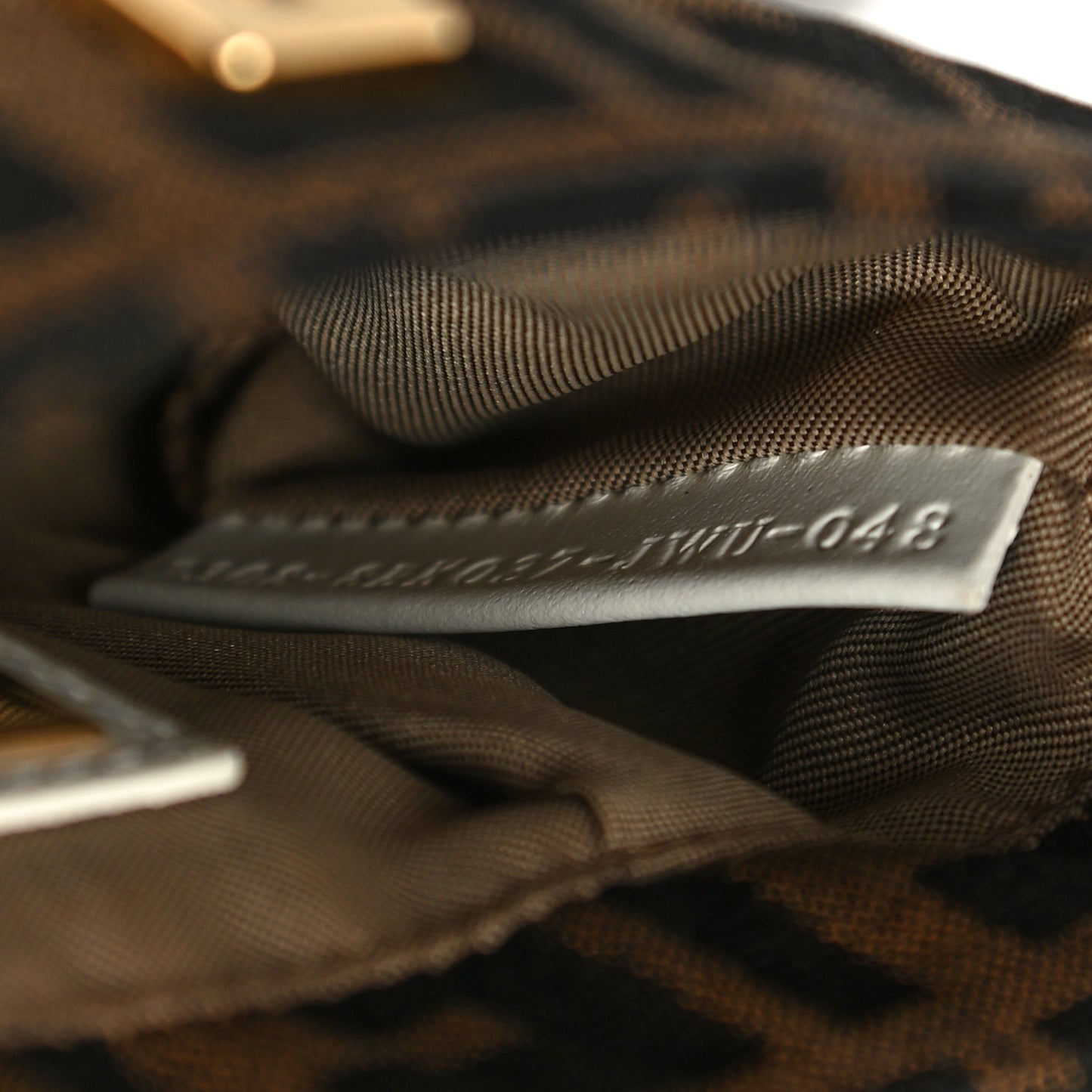 Zucca Cuoio Lucido Mini Chef Shoulder Bag Tobacco White