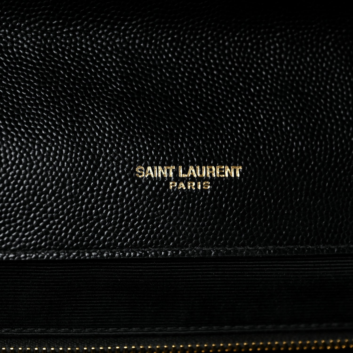 Saint Laurent Grain De Poudre Textured Mixed Matelasse Large Triquilt Monogram Satchel Black 7 of 10