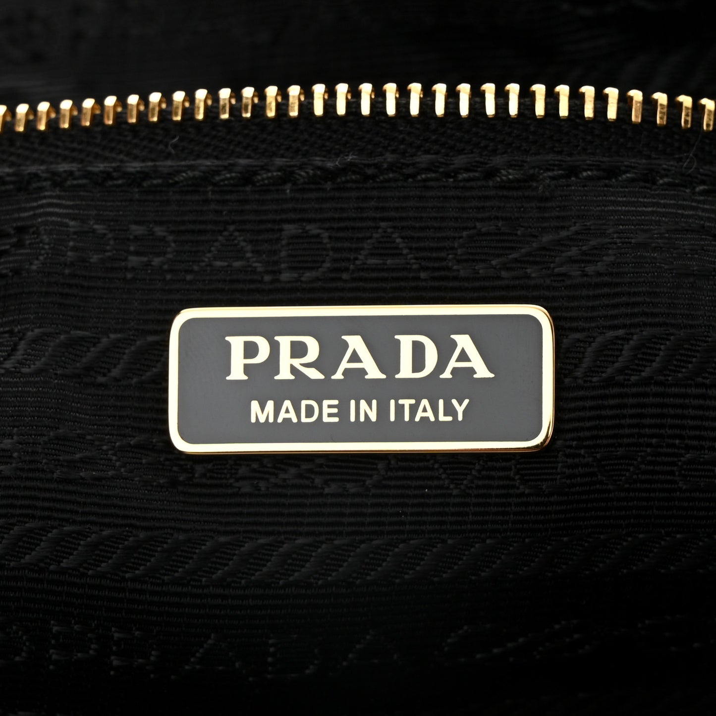 Re-Nylon Saffiano Demi-lune Shoulder Bag Black