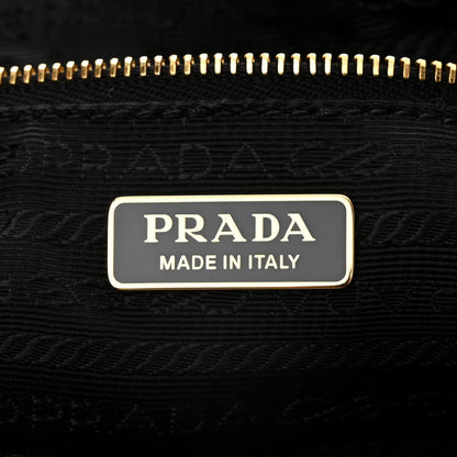 Prada Re-Nylon Saffiano Demi-lune Shoulder Bag Black 6 of 10