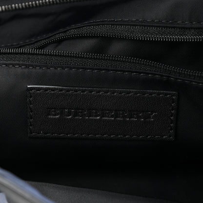 Burberry Nylon Check Small Buckleigh Packable Tote Navy Blue 5 of 11
