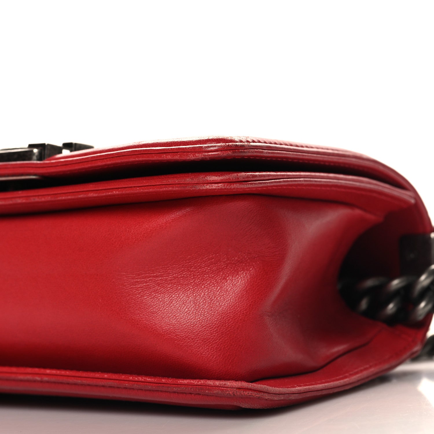 Chanel Galuchat Stingray Small Boy Flap Red 10 of 11