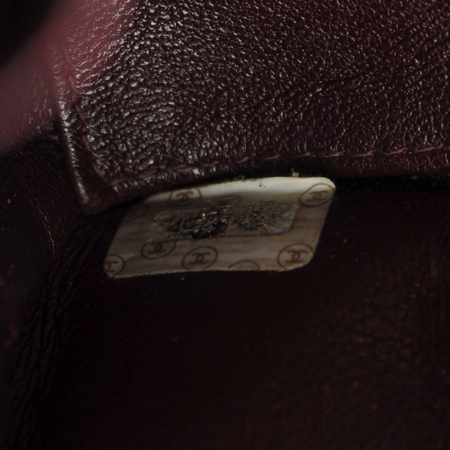 Chanel Caviar Stitched Shoulder Flap Burgundy 9 of 9