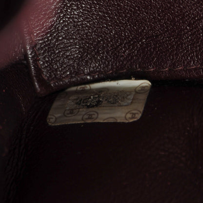 Chanel Caviar Stitched Shoulder Flap Burgundy 9 of 9