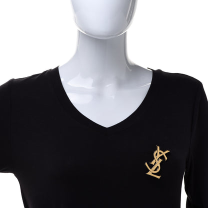 Saint Laurent Monogram Opyum Brooch Gold 2 of 4