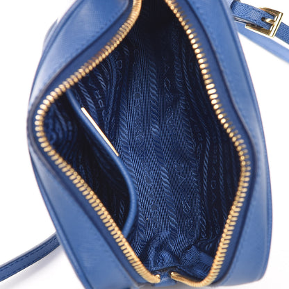 Prada Saffiano Mini Camera Crossbody Bag Azzurro 7 of 11