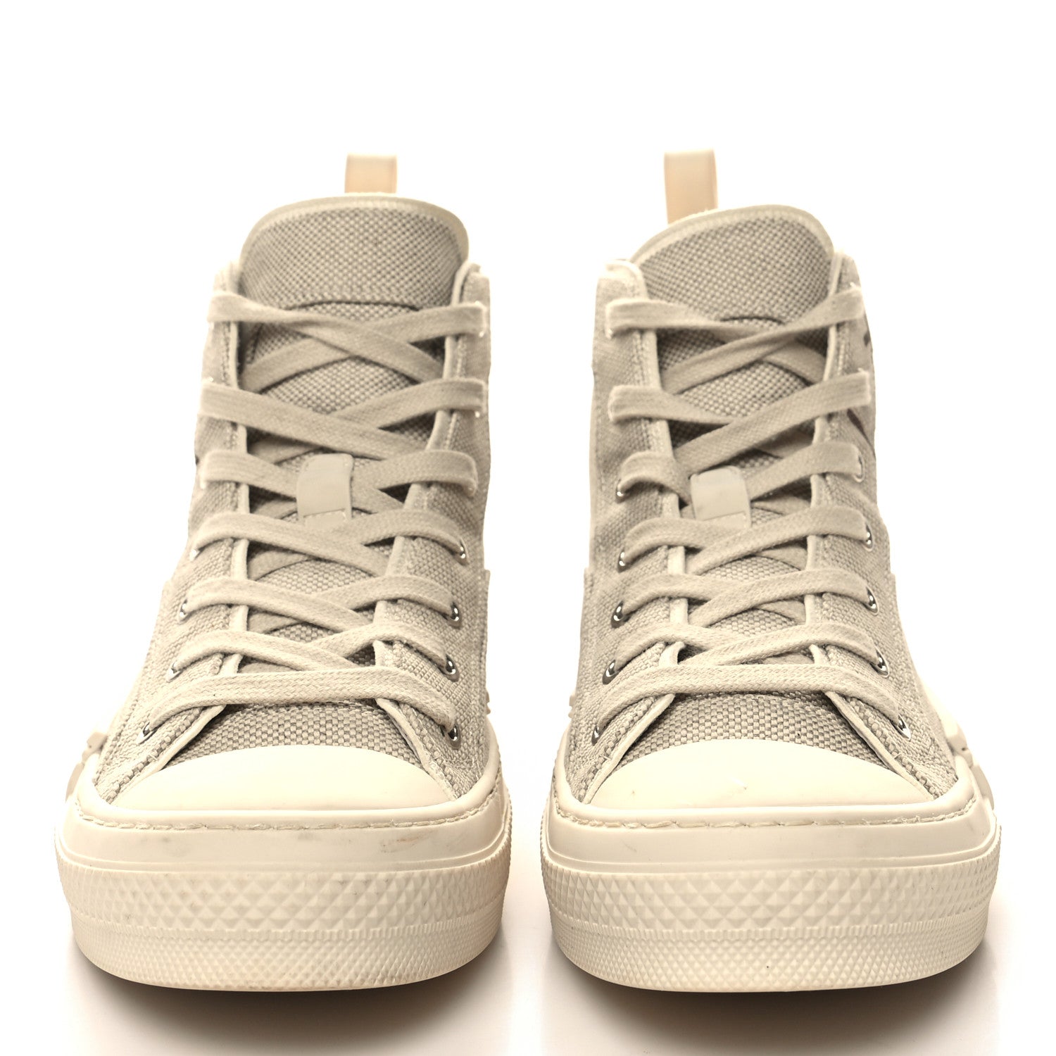 Christian Dior x CACTUS JACK Canvas Mens B23 High Top Sneakers 39 Cream Coffee 2 of 11
