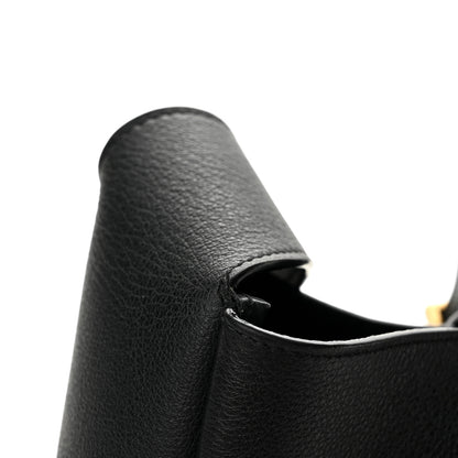 Saint Laurent Grained Calfskin Small Le 5 A 7 Soft Hobo Black 13 of 13
