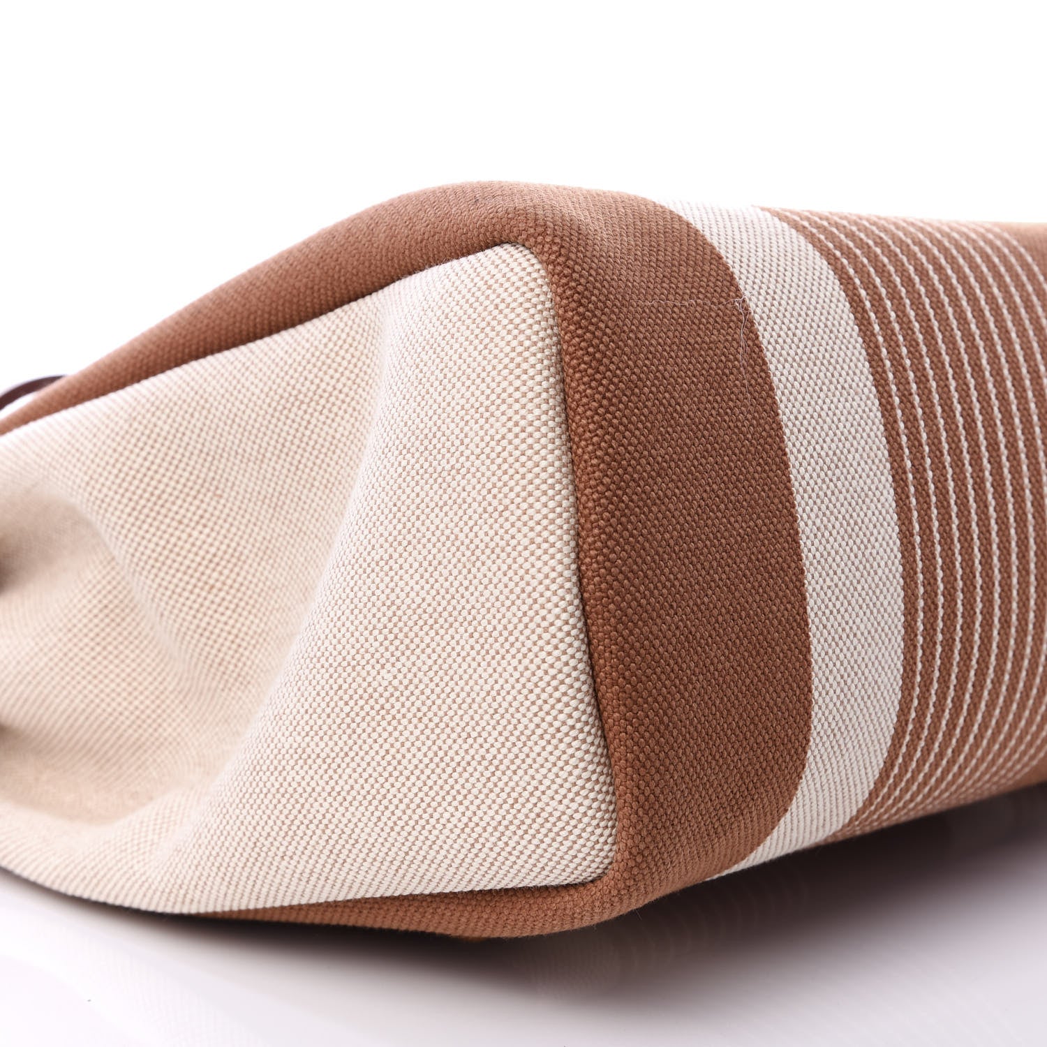 Hermes Vache Hunter Toile H Vibration Herbag Zip Retourne 31 PM Fauve Ecru Beige 5 of 7