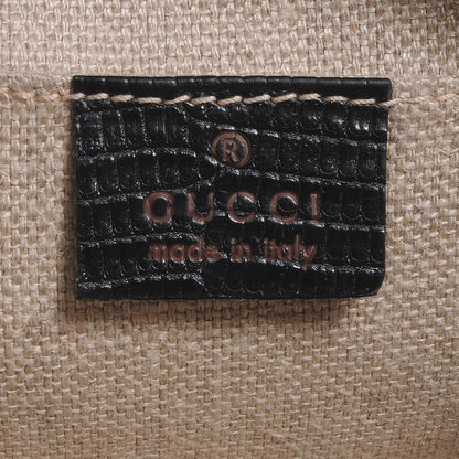 Gucci Silk Flora Flower Garden Bumble Bee Charm Pochette Black 7 of 8