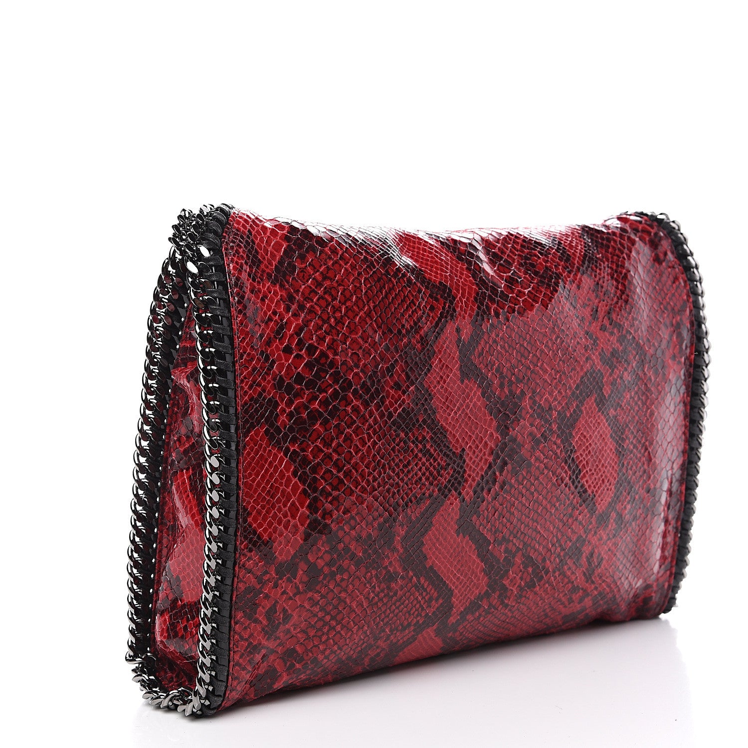 Stella McCartney Eco Python Small Falabella Tote Red 2 of 7