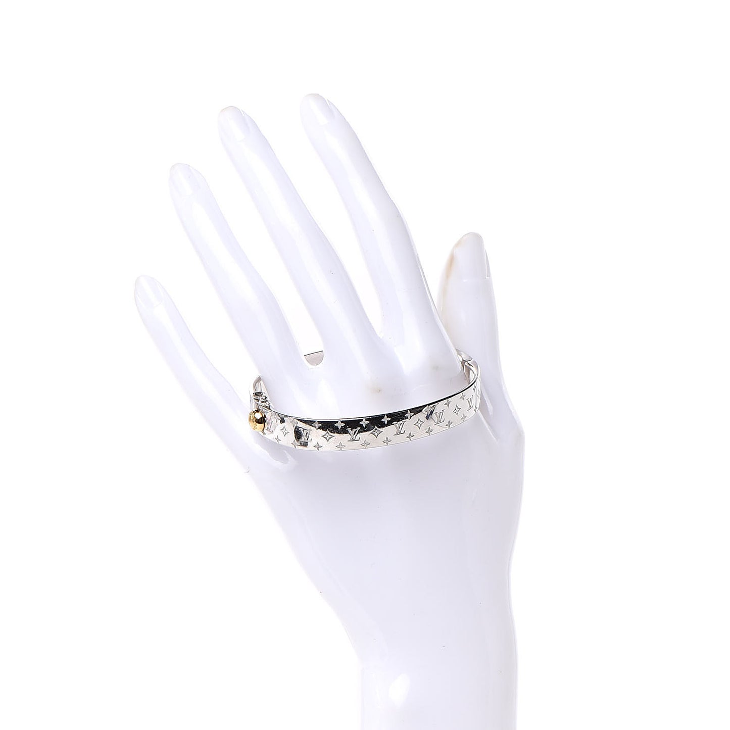 Palladium Monogram Nanogram Cuff M