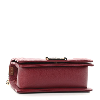 Chanel Caviar Quilted Small Boy Flap Dark Red 4 of 9
