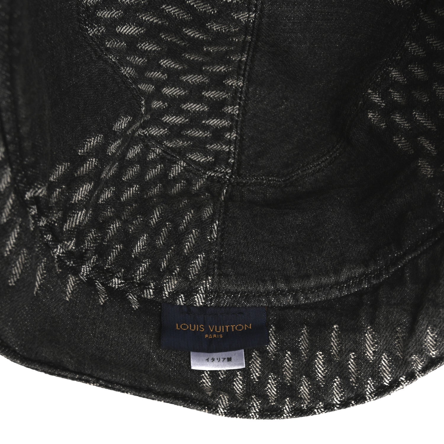 Louis Vuitton x NIGO Monogram Giant Denim Giant Damier Wave Sun Hat 60 Gray 8 of 11