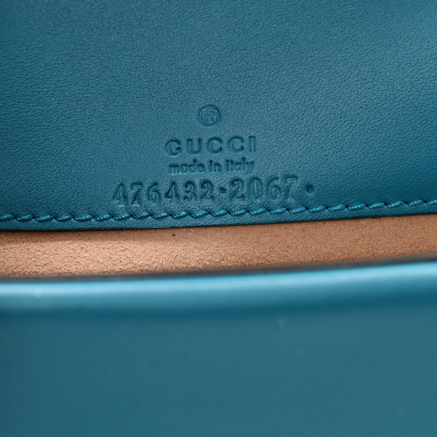 Velvet Super Mini Dionysus Shoulder Bag Pavone Cyan