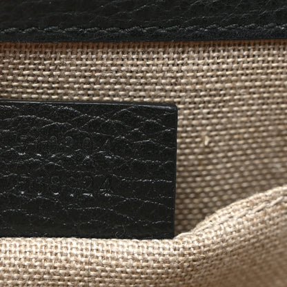 Gucci Dollar Calfskin Small Interlocking G Shoulder Bag Black 7 of 11