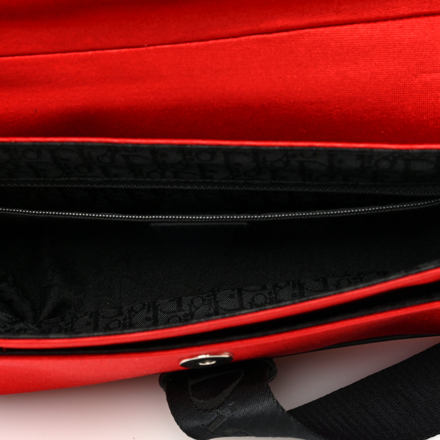 Silk Jersey Crystal Hardcore Clutch Red