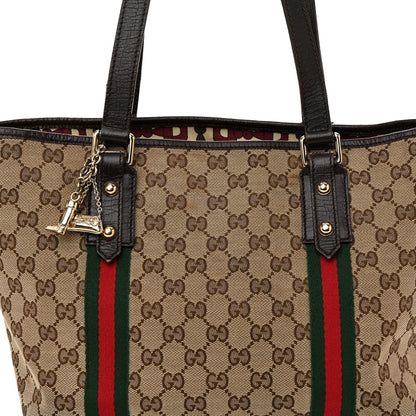 Gucci Monogram Medium Jolicoeur Tote Dark Brown 8 of 11