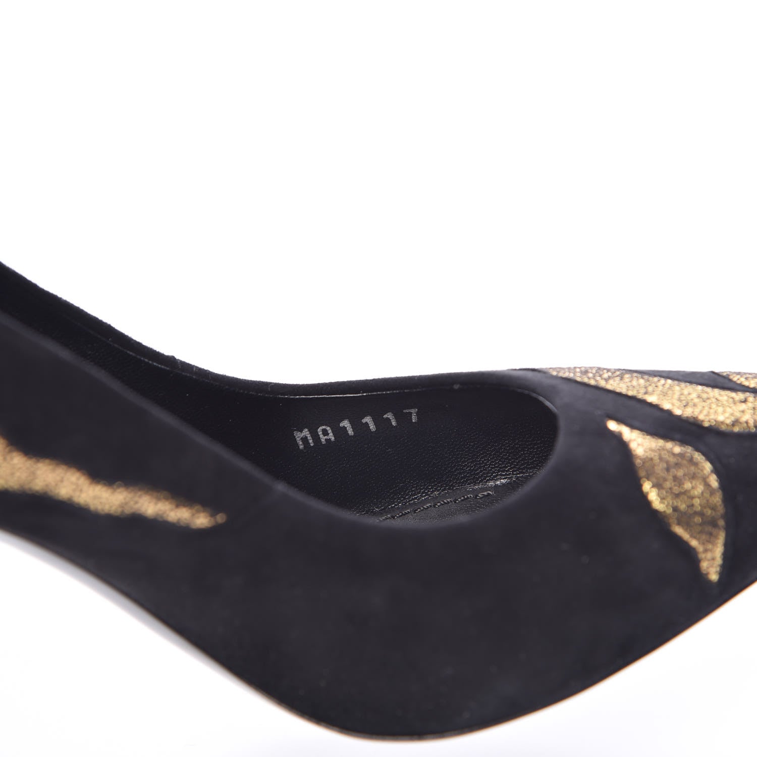 Louis Vuitton Suede Hypnotic Pump 38 Black Gold 8 of 8