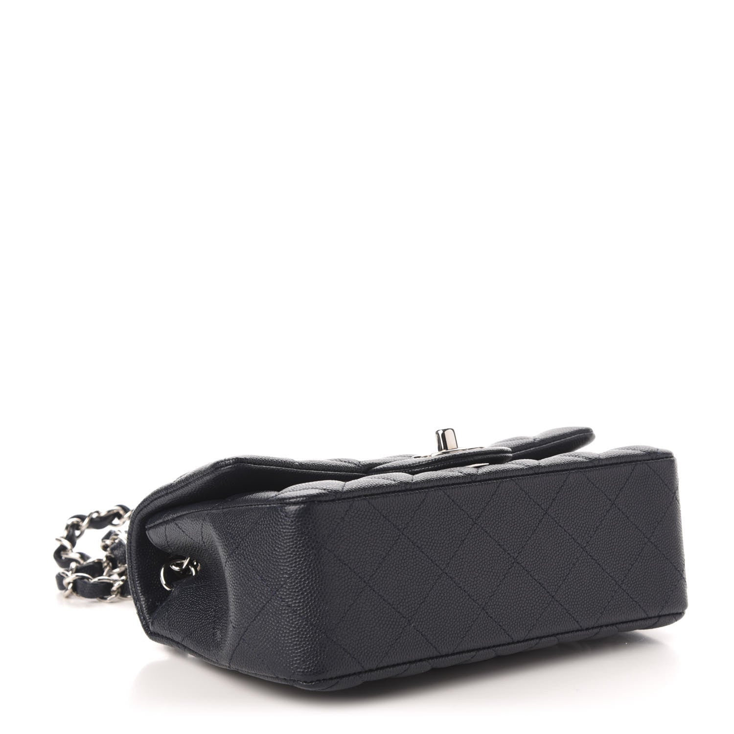 Chanel Caviar Quilted Mini Rectangular Flap Navy 4 of 11