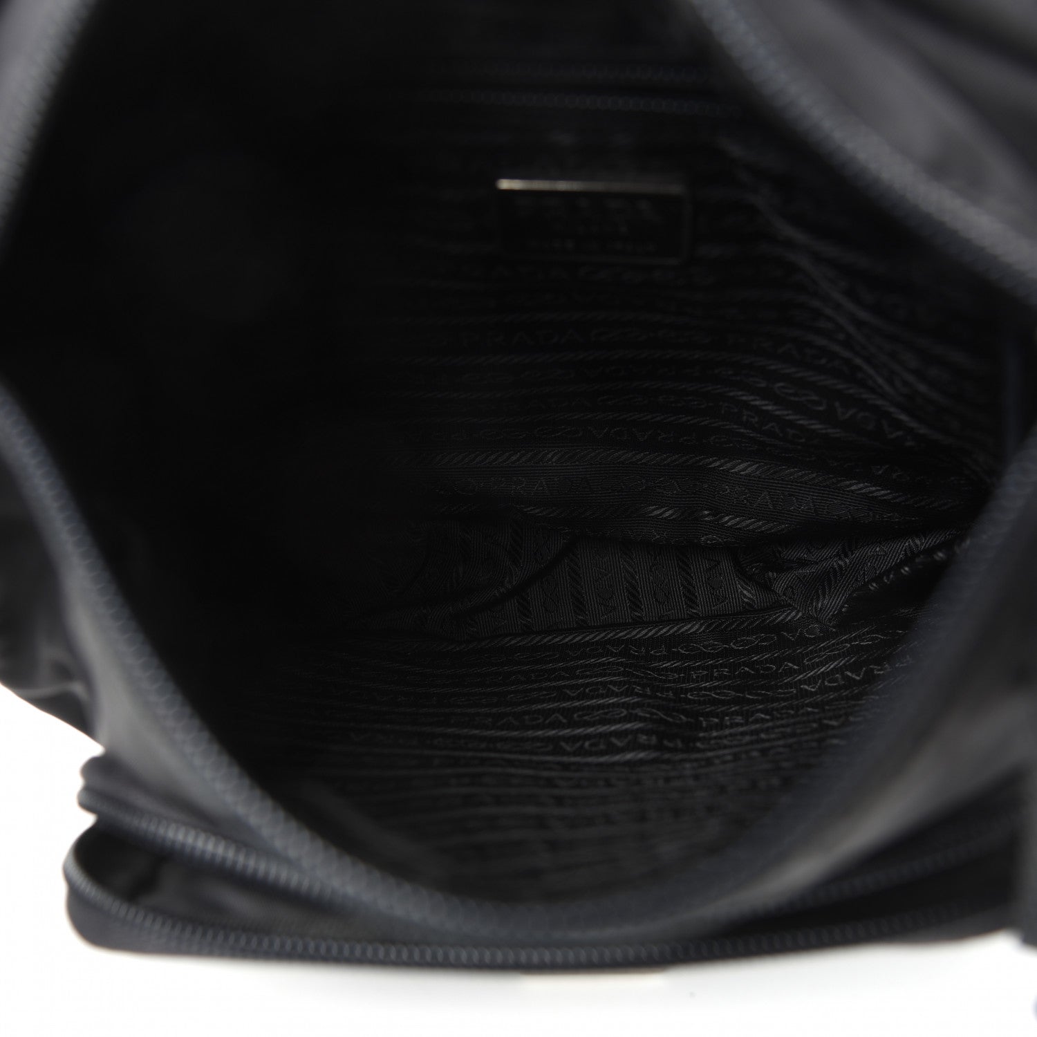 Prada Nylon Vela Messenger Black 6 of 10