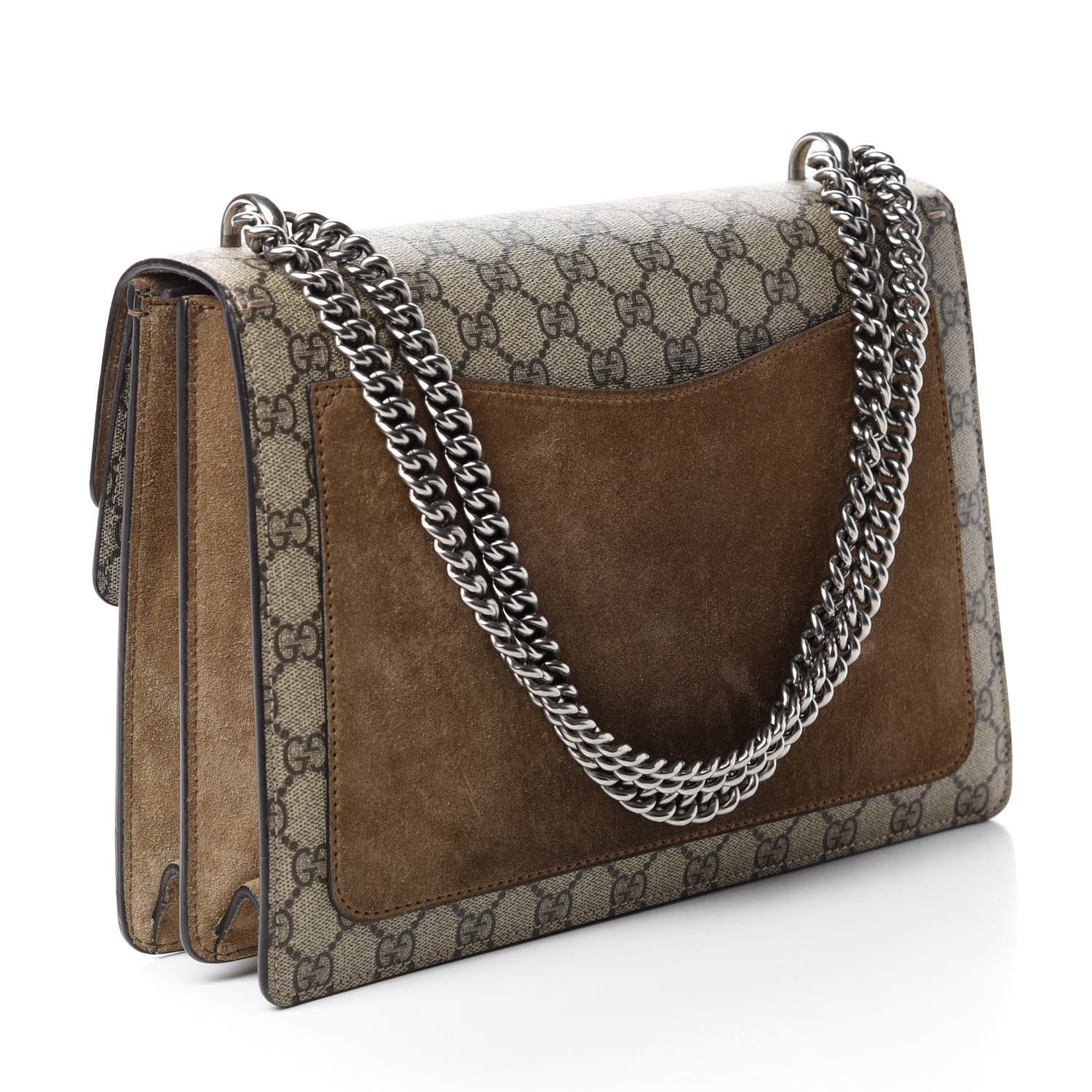 Gucci GG Supreme Monogram Medium Dionysus Shoulder Bag Taupe 3 of 10