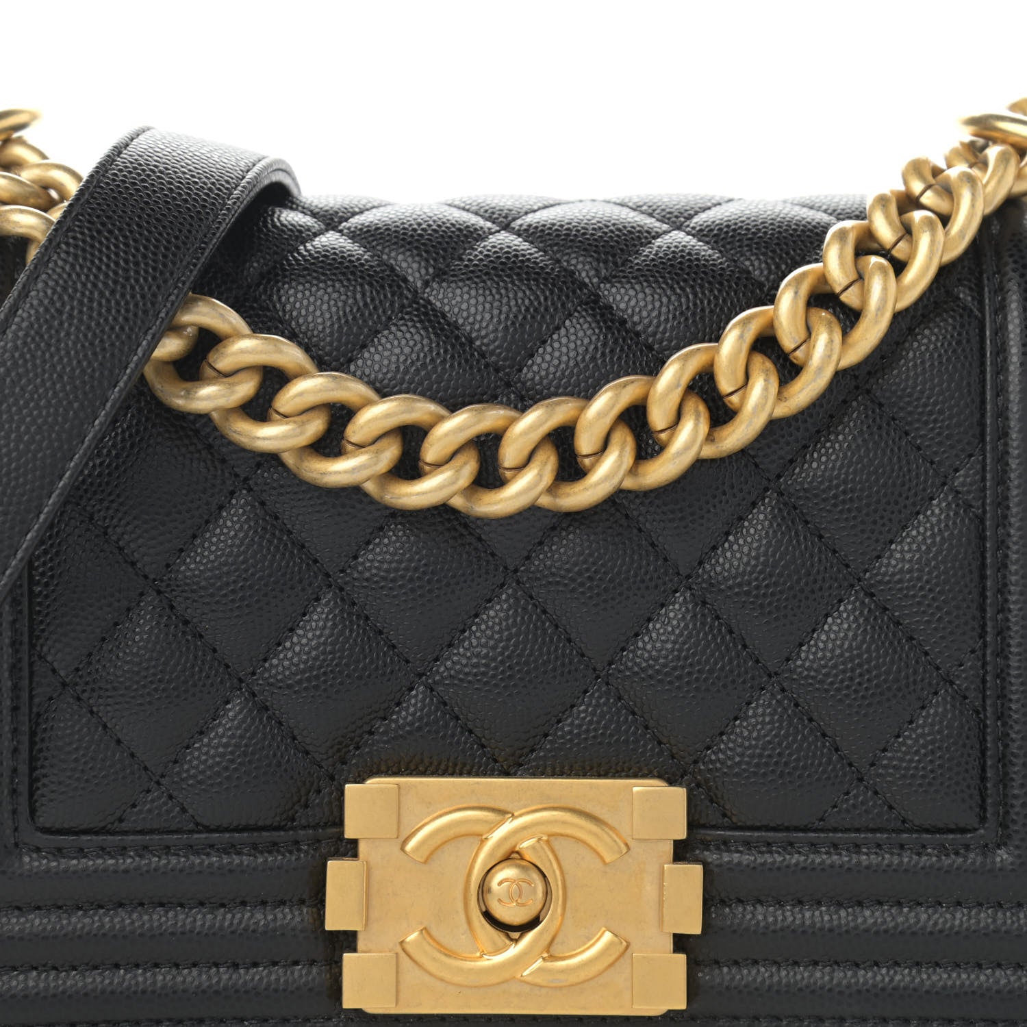 Chanel Caviar Quilted Small Boy Flap Black 8 of 12