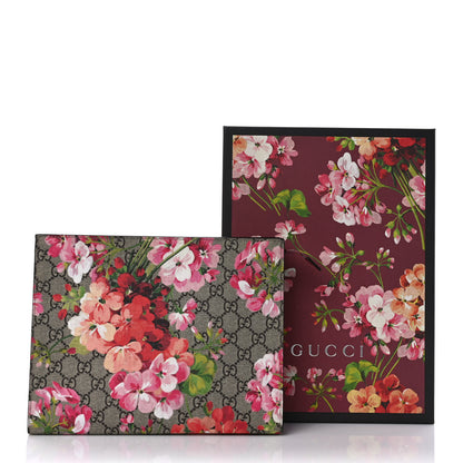 Gucci GG Supreme Monogram Blooms Large Cosmetic Case Beige Multicolor Dry Rose 10 of 10