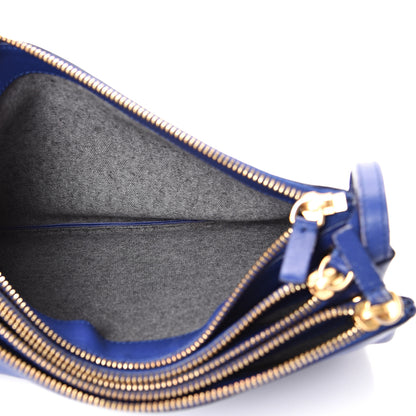Celine Lambskin Large Trio Crossbody Bag Indigo 4 of 16