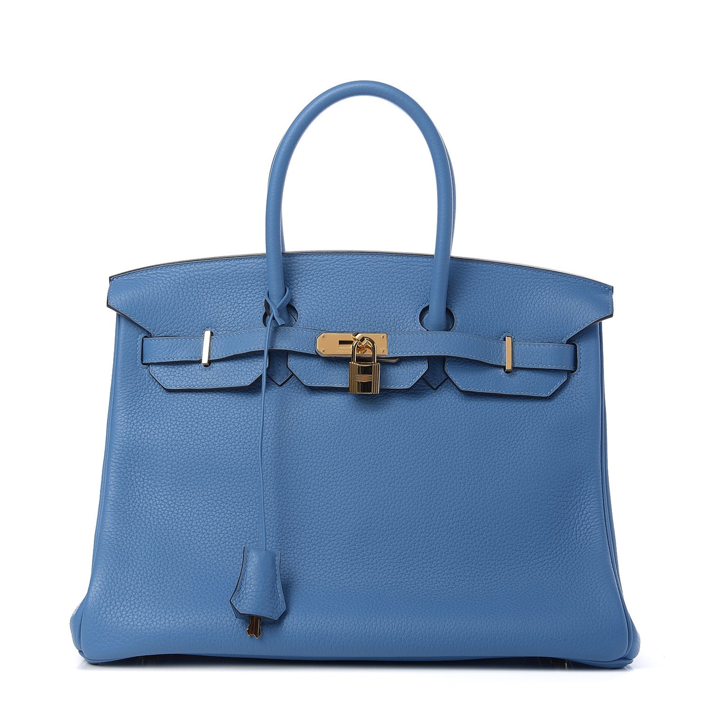Taurillon Clemence Birkin 35 Bleu Paradis