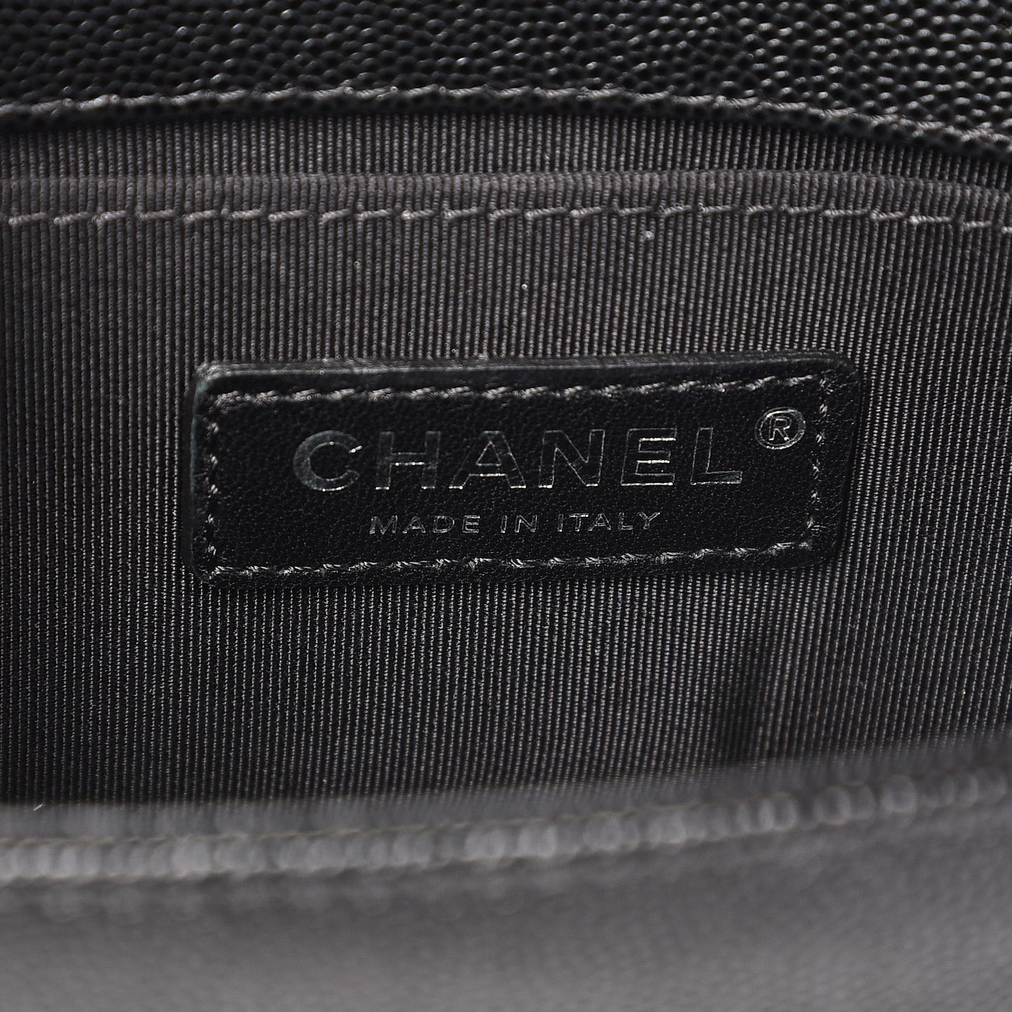 Caviar Quilted Small Boy Flap Black