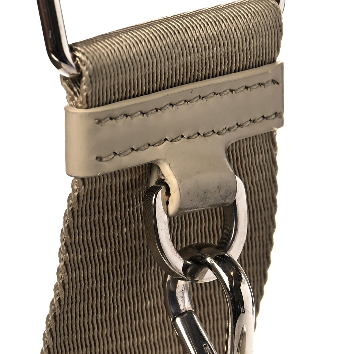 Re-Nylon Spazzolato Double Pocket Buckle Shoulder Bag Deserto