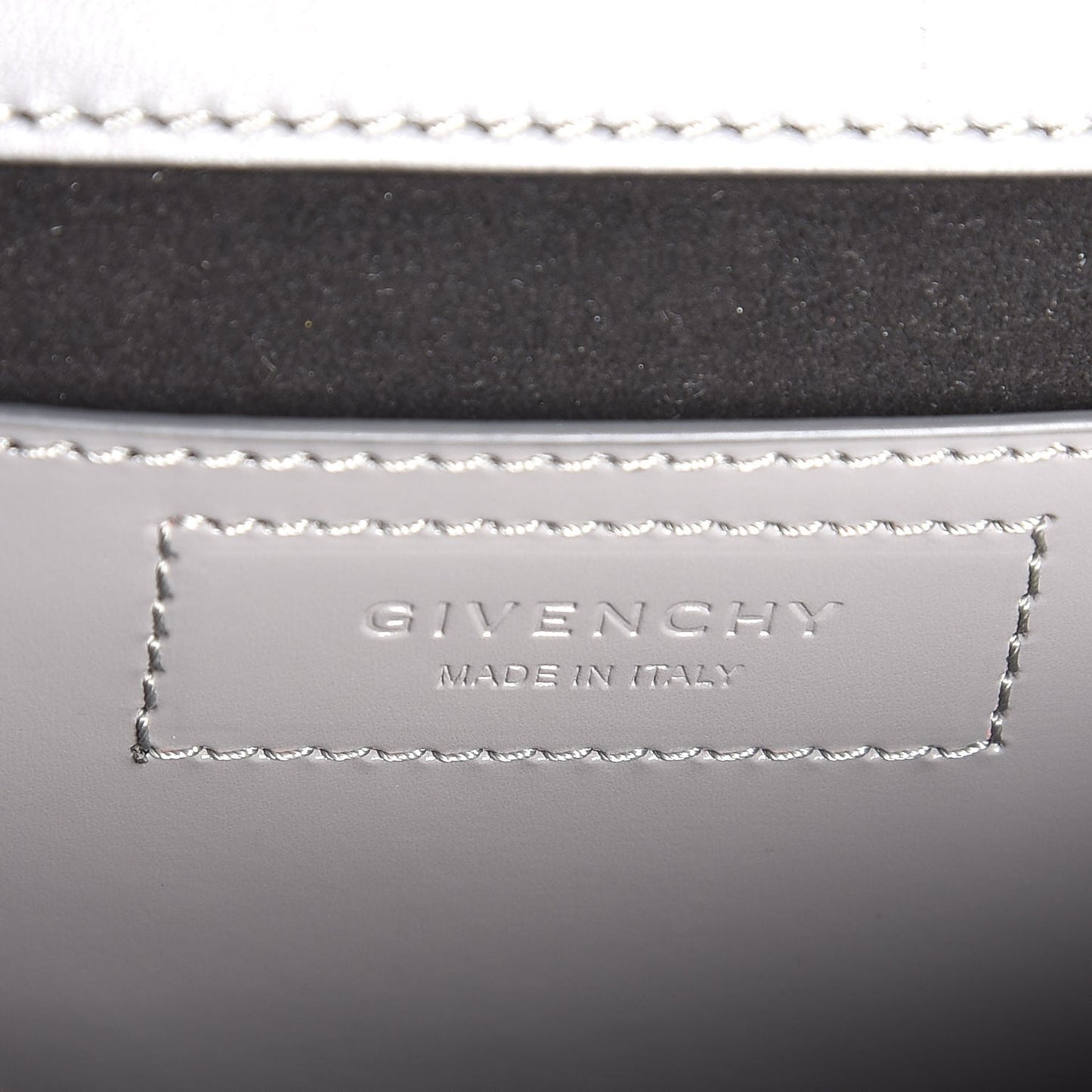 Calfskin Infinity Flap Bag Pearl Grey