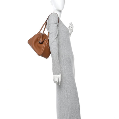 Hermes Taurillon Clemence Lindy 26 Gold 2 of 11