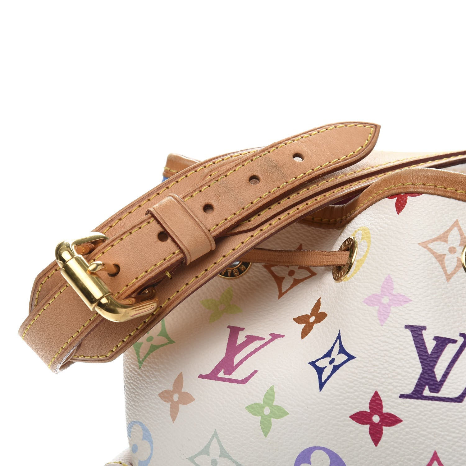 Louis Vuitton Monogram Multicolor Petit Noe White 12 of 13