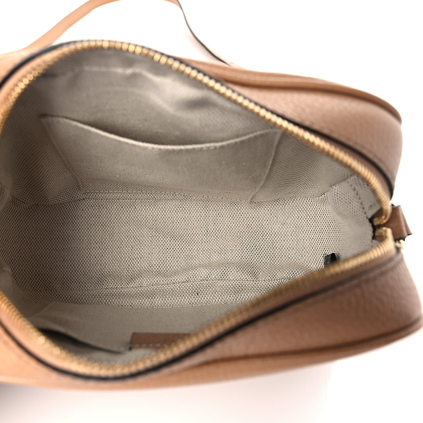 Pebbled Calfskin Small Soho Disco Bag Camelia