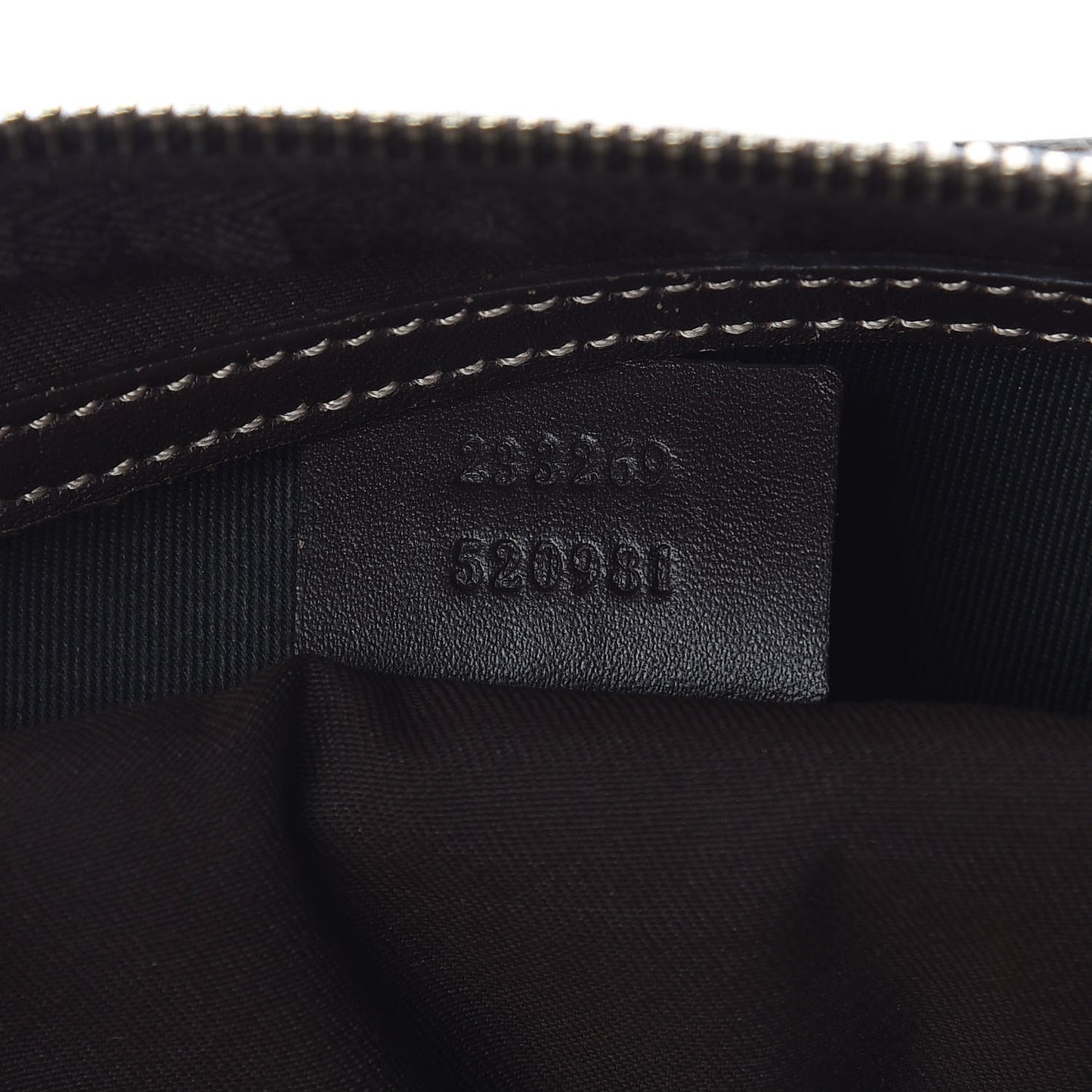 GG Supreme Monogram Belt Bag Dark Brown