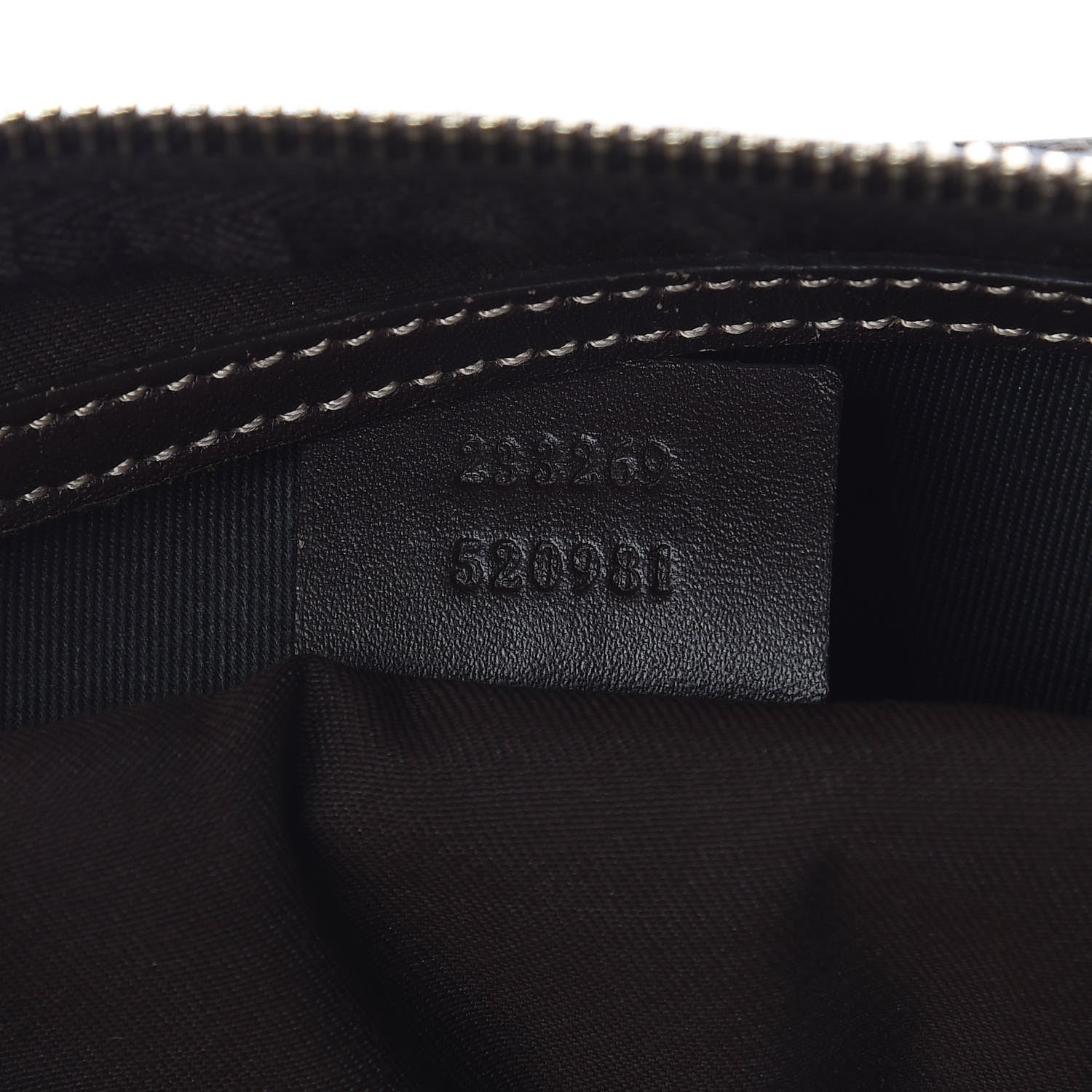 Gucci GG Supreme Monogram Belt Bag Dark Brown 7 of 10