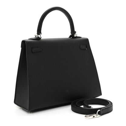 Hermes Epsom Kelly Sellier 25 Black 3 of 11