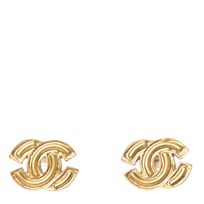 Chanel CC Earrings Gold 1 of 4