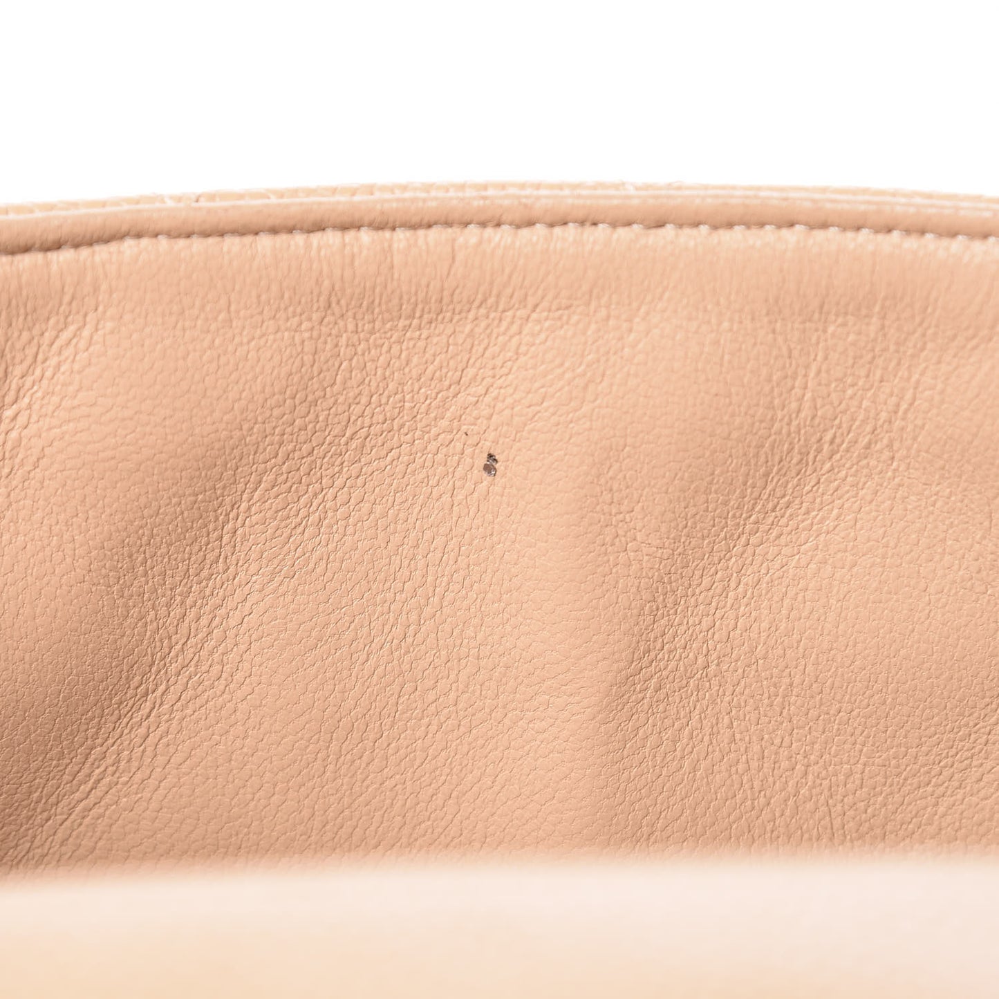 Caviar Quilted Jumbo Single Flap Beige Clair