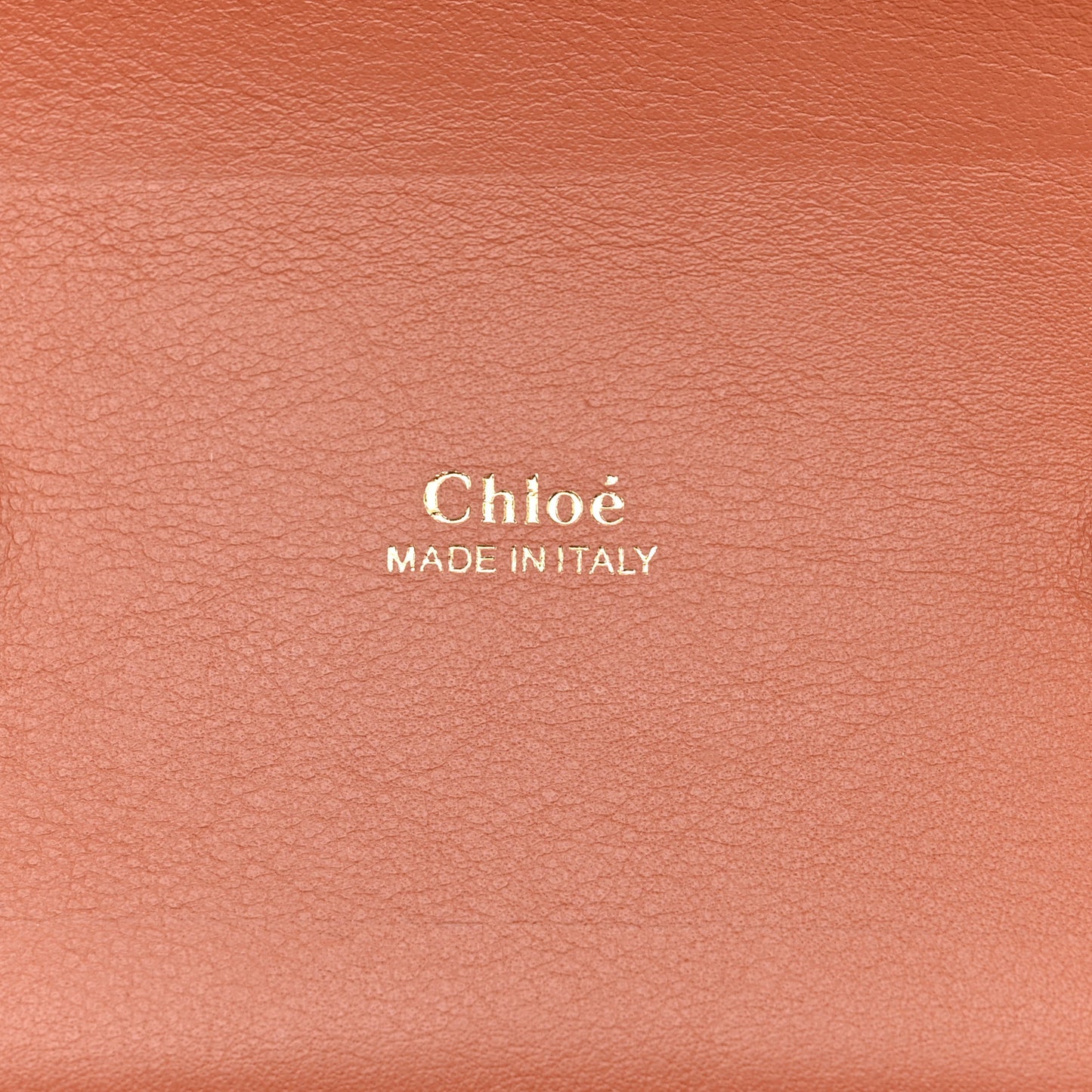 Calfskin Crocodile Embossed Small Aby Lock Chestnut Brown