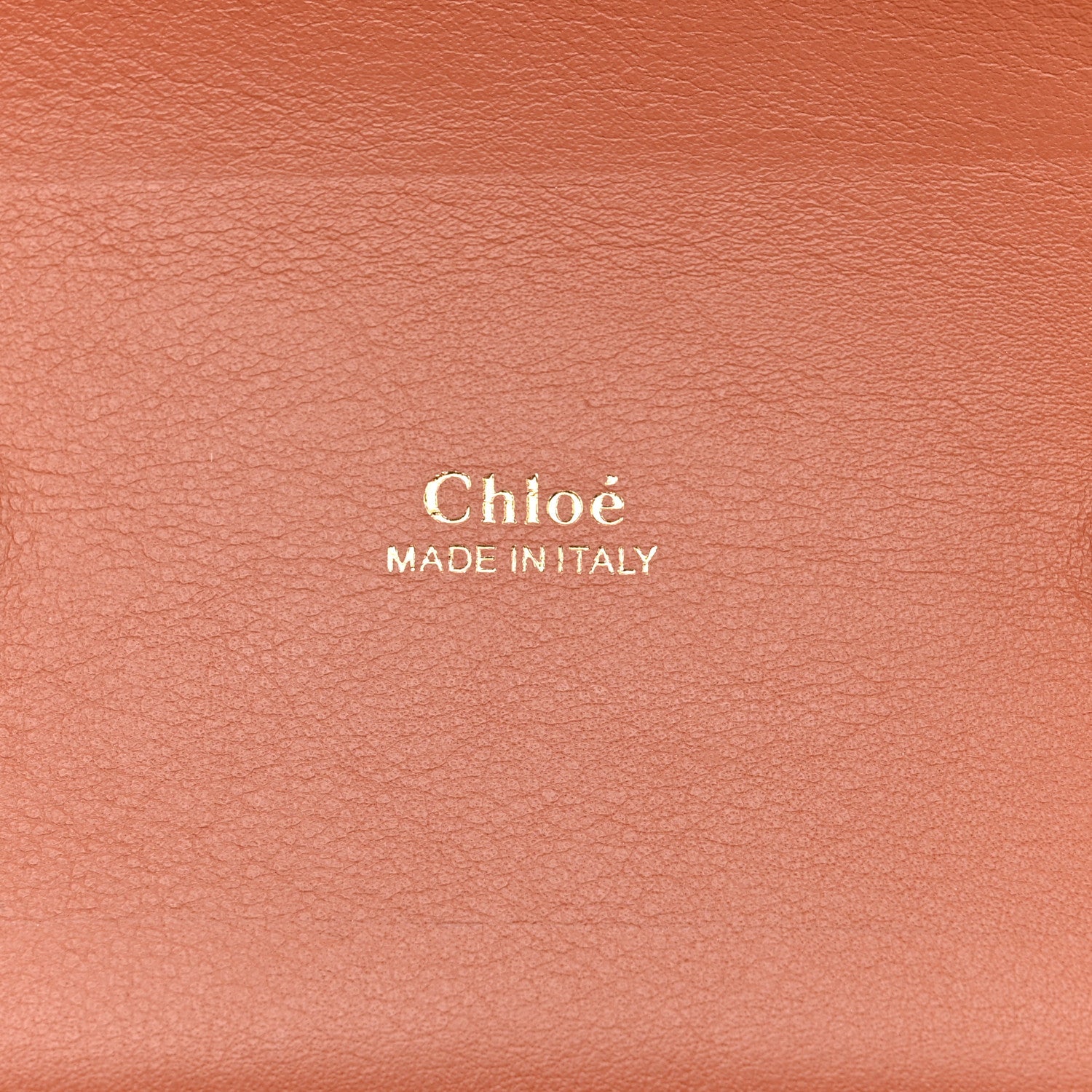 Chloe Calfskin Crocodile Embossed Small Aby Lock Chestnut Brown 6 of 10