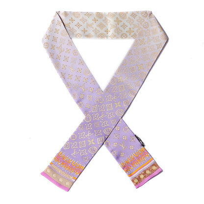 Louis Vuitton Silk Monogram Map Bandeau Lilac 1 of 5