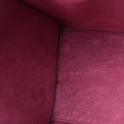 Celine Drummed Calfskin Micro Luggage Plum 11 of 14