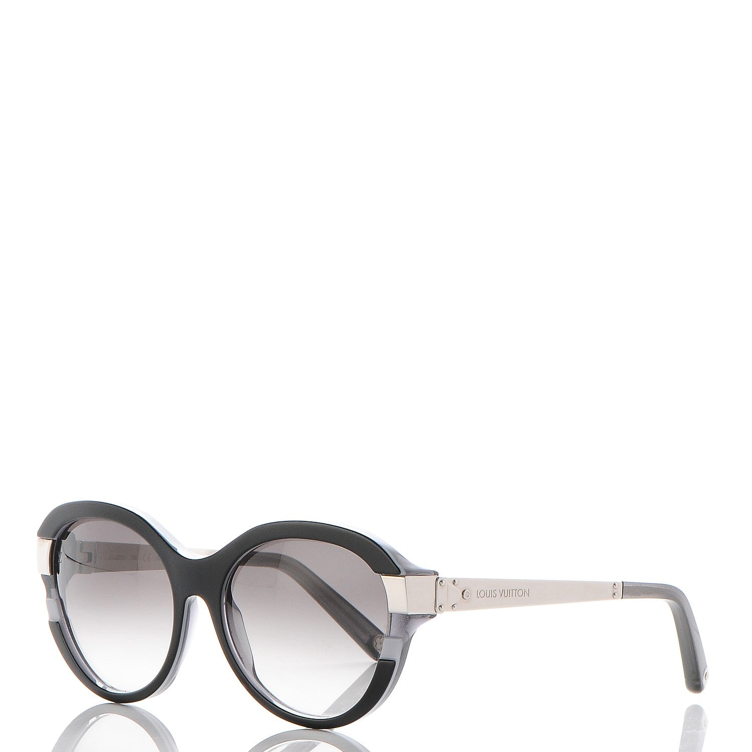 Louis Vuitton Acetate Petit Soupcon Cat Eye Sunglasses Z0489W Black 1 of 8