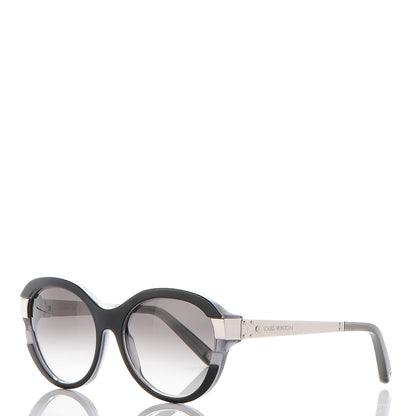 Louis Vuitton Acetate Petit Soupcon Cat Eye Sunglasses Z0489W Black 1 of 8