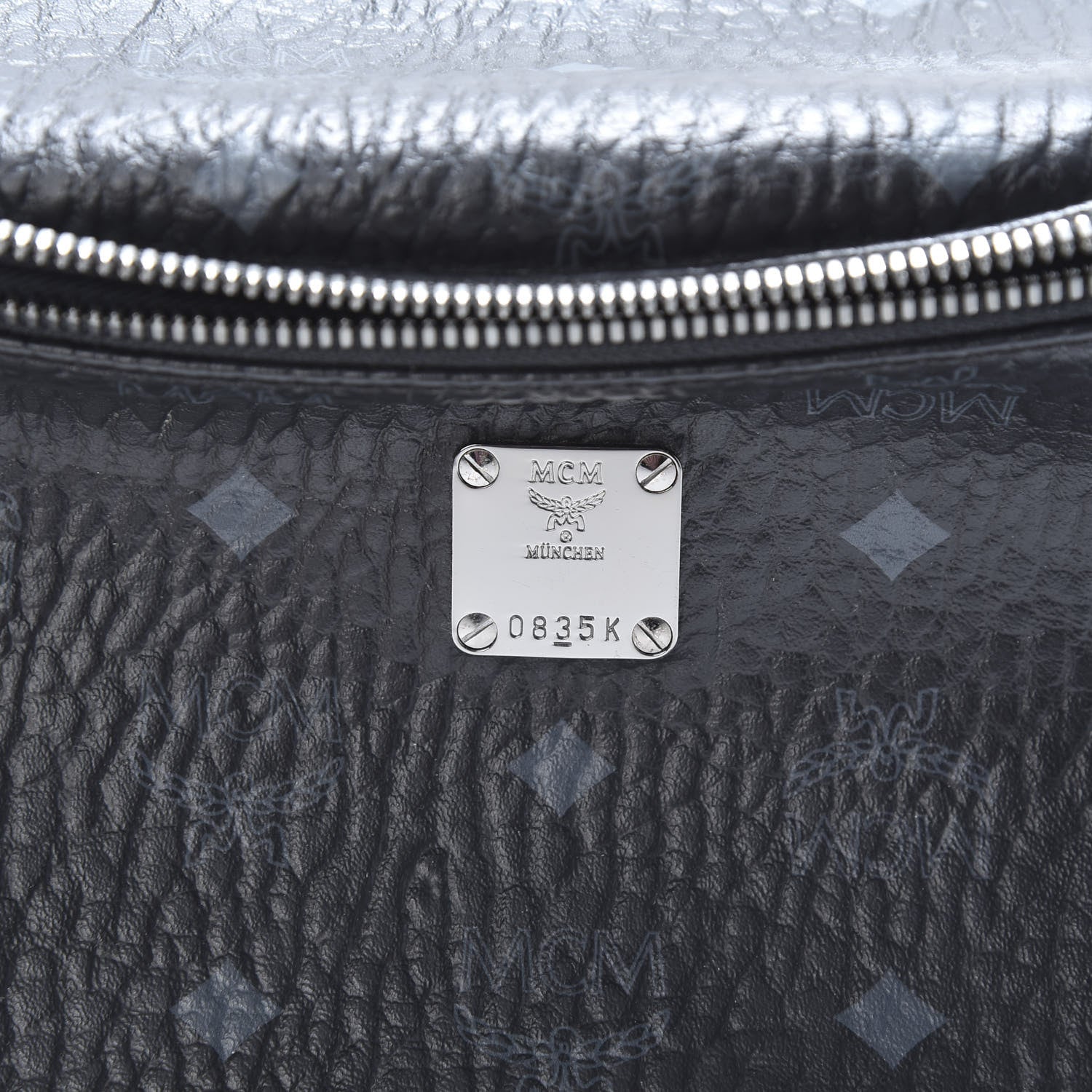 MCM Visetos Stark Belt Bag Black 7 of 12