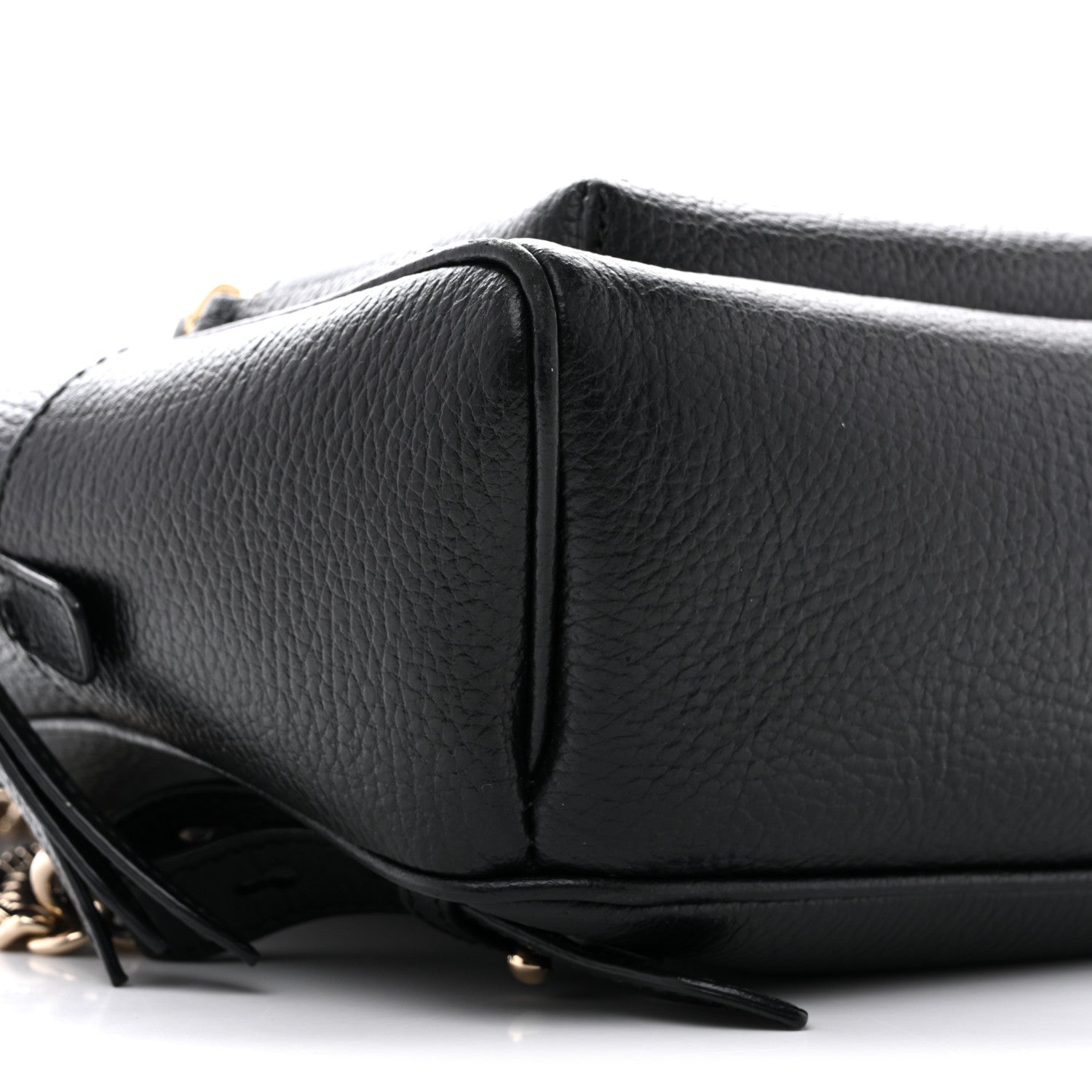 Gucci Pebbled Calfskin Soho Chain Backpack Black 10 of 15