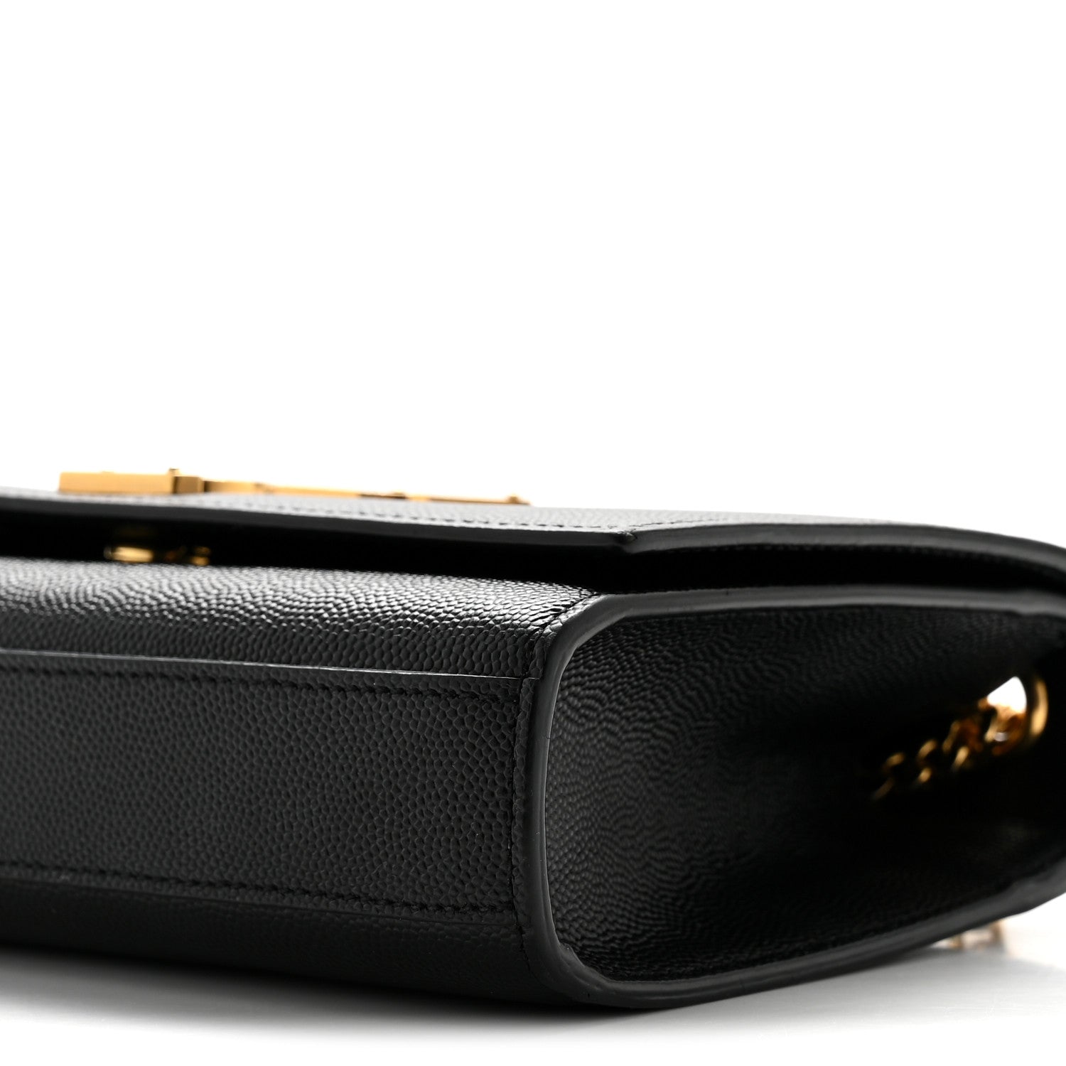 Saint Laurent Grain De Poudre Small Monogram Kate Satchel Black 10 of 13